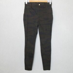 Time and Tru High Rise Camo Print‎ Stretch Fitted Pants Womens Small (28x28.5)